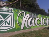 Mural - Graffiti - Pintada - "12 de Octubre, Medellín, Antioquia" Mural de la Barra: Los del Sur • Club: Atlético Nacional