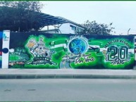 Mural - Graffiti - Pintada - "Marinilla, Antioquia" Mural de la Barra: Los del Sur • Club: Atlético Nacional