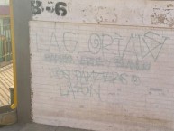 Mural - Graffiti - Pintada - "Rayado/Grafiti Glorias Navales" Mural de la Barra: Los Panzers • Club: Santiago Wanderers