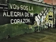 Mural - Graffiti - Pintadas - "VOS SOS LA ALEGRIA DE MI CORAZON" Mural de la Barra: Los Pibes de Chicago • Club: Nueva Chicago • País: Argentina