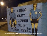 Mural - Graffiti - Pintada - Mural de la Barra: Los Piratas Celestes de Alberdi • Club: Belgrano