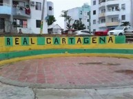 Mural - Graffiti - Pintadas - Mural de la Barra: Rebelión Auriverde Norte • Club: Real Cartagena • País: Colombia