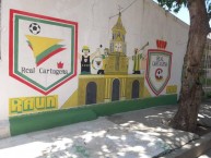Mural - Graffiti - Pintada - Mural de la Barra: Rebelión Auriverde Norte • Club: Real Cartagena