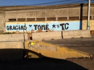 Mural - Graffiti - Pintada - "mural pintado por hinchada de O'higgins en Tomé, sector Bellavista" Mural de la Barra: Trinchera Celeste • Club: O'Higgins