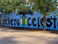 Mural - Graffiti - Pintadas - "Trinchera Celeste" Mural de la Barra: Trinchera Celeste • Club: O'Higgins • País: Chile