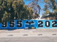 Mural - Graffiti - Pintada - "Mural Aniversario 1955-2022" Mural de la Barra: Trinchera Celeste • Club: O'Higgins