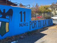 Mural - Graffiti - Pintada - "Por ti la vida" Mural de la Barra: Trinchera Celeste • Club: O'Higgins