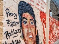 Mural - Graffiti - Pintadas - "EL LOCO PERCY alias MISTERIO" Mural de la Barra: Trinchera Norte • Club: Universitario de Deportes • País: Peru