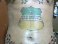 Tattoo - Tatuaje - tatuagem - Tatuaje de la Barra: Artillería Verde Sur • Club: Deportes Quindío