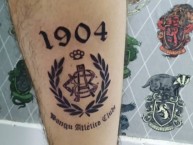 Tattoo - Tatuaje - tatuagem - "Antifa Hooligans" Tatuaje de la Barra: Castores da Guilherme • Club: Bangu