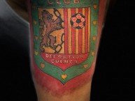 Tattoo - Tatuaje - tatuagem - Tatuaje de la Barra: Cronica Roja • Club: Deportivo Cuenca
