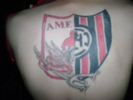 Tattoo - Tatuaje - tatuagem - Tatuaje de la Barra: Disturbio Rojo Bogotá • Club: América de Cáli