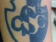 Tattoo - Tatuaje - tatuagem - Tatuaje de la Barra: Fuerza Azul • Club: Cartaginés • País: Costa Rica