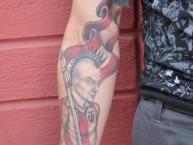 Tattoo - Tatuaje - tatuagem - Tatuaje de la Barra: Furia Roja • Club: Técnico Universitario • País: Ecuador