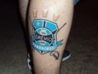 Tattoo - Tatuaje - tatuagem - "Borrachos" Tatuaje de la Barra: Geral do Grêmio • Club: Grêmio