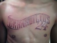 Tattoo - Tatuaje - tatuagem - "Granadictos 24 tatto" Tatuaje de la Barra: Granadictos • Club: Carabobo • País: Venezuela