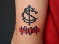 Tattoo - Tatuaje - tatuagem - "Desde 1909" Tatuaje de la Barra: Guarda Popular • Club: Internacional