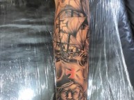 Tattoo - Tatuaje - tatuagem - Tatuaje de la Barra: Guerreiros do Almirante • Club: Vasco da Gama