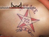 Tattoo - Tatuaje - tatuagem - "Estrella de Junior" Tatuaje de la Barra: La Banda de Los Kuervos • Club: Junior de Barranquilla