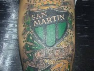 Tattoo - Tatuaje - tatuagem - Tatuaje de la Barra: La Banda del Pueblo Viejo • Club: San Martín de San Juan • País: Argentina