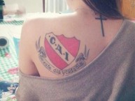 Tattoo - Tatuaje - tatuagem - Tatuaje de la Barra: La Barra del Rojo • Club: Independiente • País: Argentina