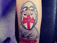 Tattoo - Tatuaje - tatuagem - "La Ultrasur Bosa." Tatuaje de la Barra: La Guardia Albi Roja Sur • Club: Independiente Santa Fe