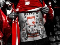 Tattoo - Tatuaje - tatuagem - "Tunja es del León" Tatuaje de la Barra: La Guardia Albi Roja Sur • Club: Independiente Santa Fe