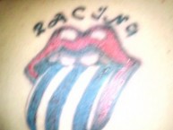 Tattoo - Tatuaje - tatuagem - "RACING STONES" Tatuaje de la Barra: La Guardia Imperial • Club: Racing Club • País: Argentina