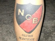 Tattoo - Tatuaje - tatuagem - "Solo Dios me entiende" Tatuaje de la Barra: La Hinchada Más Popular • Club: Newell's Old Boys