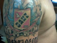 Tattoo - Tatuaje - tatuagem - "Tatuaje Escudo del equipo, IMPERTINENTE & LBDG" Tatuaje de la Barra: La Impertinente • Club: Anzoátegui • País: Venezuela