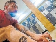 Tattoo - Tatuaje - tatuagem - "Emiliano Pinsón de All Boys" Tatuaje de la Barra: La Peste Blanca • Club: All Boys