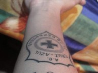 Tattoo - Tatuaje - tatuagem - Tatuaje de la Barra: La Sangre Azul • Club: Cruz Azul