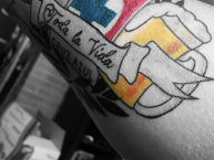 Tattoo - Tatuaje - tatuagem - "Futbol, Cerveza y Cruz Azul" Tatuaje de la Barra: La Sangre Azul • Club: Cruz Azul