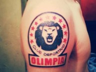 Tattoo - Tatuaje - tatuagem - Tatuaje de la Barra: La Ultra Fiel • Club: Club Deportivo Olimpia • País: Honduras