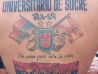 Tattoo - Tatuaje - tatuagem - "BLOKE SUR 22" Tatuaje de la Barra: Lokura Kapitalina 22 • Club: Universitario de Sucre