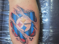 Tattoo - Tatuaje - tatuagem - "Insignia de huachipato algo modificada" Tatuaje de la Barra: Los Acereros • Club: Huachipato
