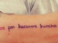 Tattoo - Tatuaje - tatuagem - "Gracias Dios por hacerme hincha de River" Tatuaje de la Barra: Los Borrachos del Tablón • Club: River Plate • País: Argentina
