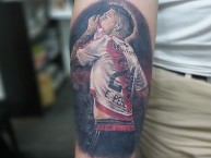 Tattoo - Tatuaje - tatuagem - "Enzo Pérez" Tatuaje de la Barra: Los Borrachos del Tablón • Club: River Plate • País: Argentina