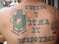 Tattoo - Tatuaje - tatuagem - Tatuaje de la Barra: Los del Sur • Club: Atlético Nacional