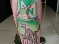Tattoo - Tatuaje - tatuagem - "1989-2016" Tatuaje de la Barra: Los del Sur • Club: Atlético Nacional