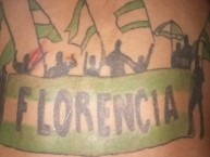 Tattoo - Tatuaje - tatuagem - "FLORENCIA VERDOLAGA" Tatuaje de la Barra: Los del Sur • Club: Atlético Nacional