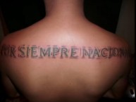 Tattoo - Tatuaje - tatuagem - "POR SIEMPRE NACIONAL" Tatuaje de la Barra: Los del Sur • Club: Atlético Nacional
