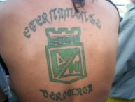 Tattoo - Tatuaje - tatuagem - "ETERNAMENTE VERDOLAGA" Tatuaje de la Barra: Los del Sur • Club: Atlético Nacional