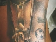 Tattoo - Tatuaje - tatuagem - "Campeones OTRA VEZ en tu cancha y en tu cara en el 89 y 44" Tatuaje de la Barra: Los Demonios Rojos • Club: Caracas