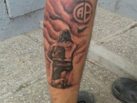 Tattoo - Tatuaje - tatuagem - "Homenaje para Juan Carlos Olave - Guardian del Arco Pirata - Cristian Lupo" Tatuaje de la Barra: Los Piratas Celestes de Alberdi • Club: Belgrano