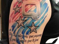 Tattoo - Tatuaje - tatuagem - "SQLQ QxITQ" Tatuaje de la Barra: Mafia Azul Grana • Club: Deportivo Quito