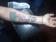 Tattoo - Tatuaje - tatuagem - Tatuaje de la Barra: Nación Verdolaga • Club: Atlético Nacional