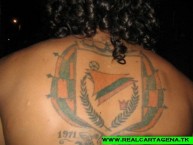 Tattoo - Tatuaje - tatuagem - Tatuaje de la Barra: Rebelión Auriverde Norte • Club: Real Cartagena • País: Colombia