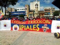 Trapo - Bandeira - Faixa - Telón - "ipiales trikolor" Trapo de la Barra: Attake Massivo • Club: Deportivo Pasto