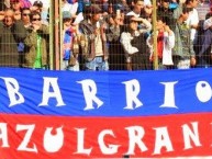 Trapo - Bandeira - Faixa - Telón - "Barrio azulgrana" Trapo de la Barra: Banda Azulgrana • Club: Deportes Iberia • País: Chile